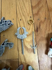 Vtg Bandai 1999 Power Rangers Lost Galaxy Armored Red Ranger Parts Weapons Lot