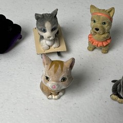 KITTY PUPPY IN MY POCKET Lot of 6 – Flocked Pets