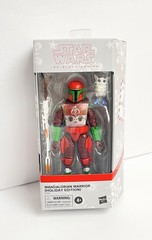 Star Wars The Black Series Mandalorian Warrior Holiday Edition Action Figure