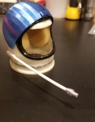 Custom 3D printed GI Joe Astronaut Helmet replacement microphone