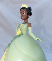 RARE Disney Princess Tiana 12″ Musical & Light Up Coin Bank 2014