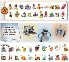 Disney 100 Years of Wonder TSUM TSUM Mystery Pack Figures Series 3&4 OPENED