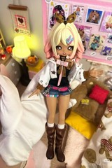 Pre-Sale Whirly Radio Waves Leopard Print Hot Girl 10In Bjd Action Figure Gift