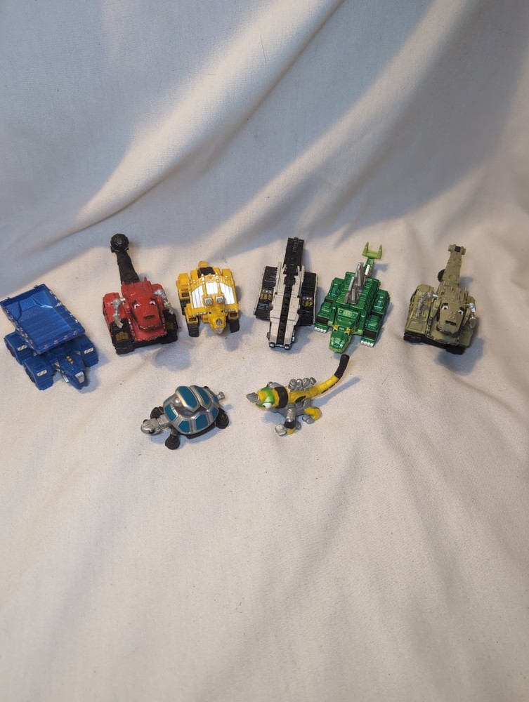 8x Dreamworks Mattel Dinotrux Diecast Toy Action Figures Dino Rollers