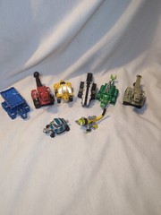 8x Dreamworks Mattel Dinotrux Diecast Toy Action Figures Dino Rollers