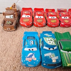 Lot Of 18 Disney’s Pixar Cars Die-Cast Racing Toys Mattel Mini Figures