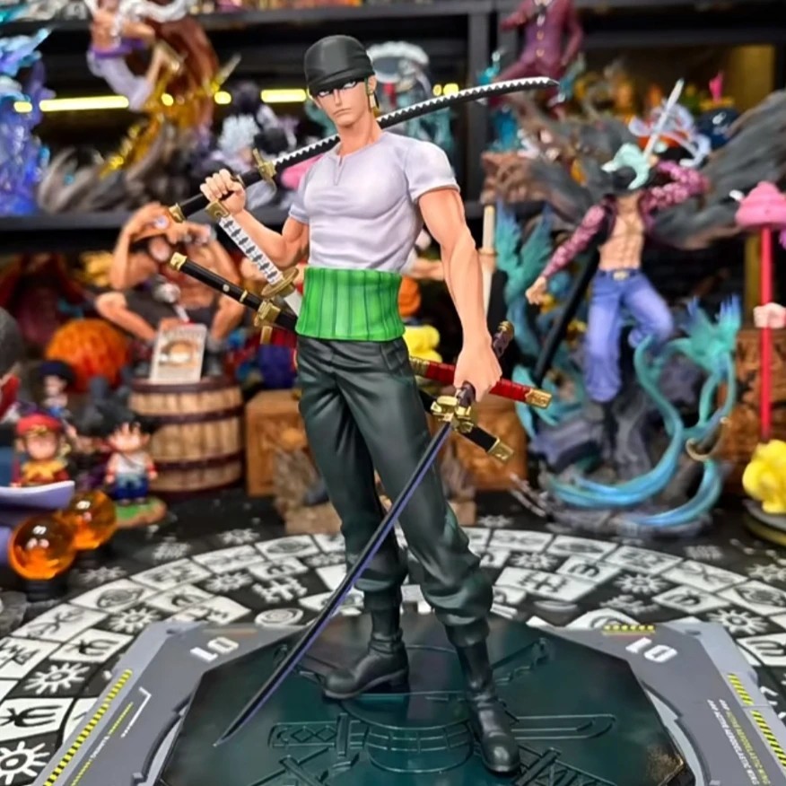 25cm/9.84in Anime One Piece Figure Roronoa Zoro Figure Model Toys Gifts
