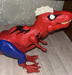 2022 Hasbro Marvel Spider-Man Web Chompin Rex Dinosaur T-Rex Works ROARS
