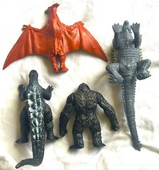 GODZILLA action figures MECHAGODZILLA monster KING KONG gidora dragon vs lot set