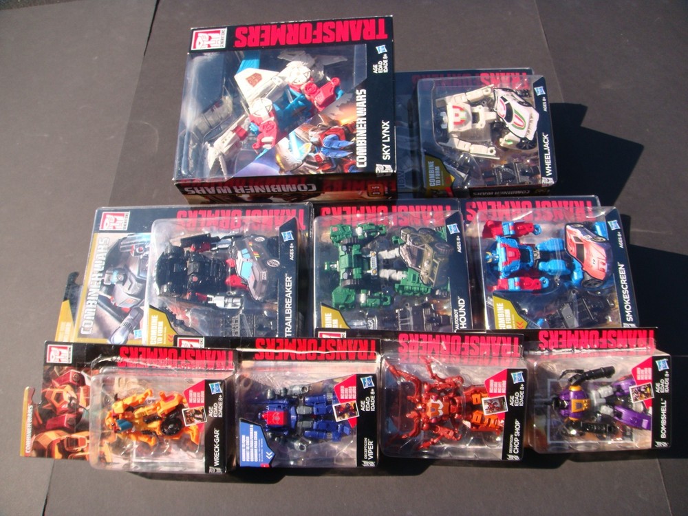 2015 OPENED 100% COMPLETE TRANSFORMERS COMBINER WARS SKY REIGN + 4 LEGENDS