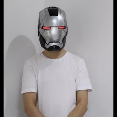 AUTOKING Iron Man Helmet MK5 1:1Wearable Voice Control Cosplay Mask Matte Silver