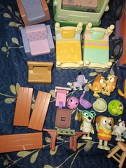 Huge Disney Bluey Playset Lot. 21 Figures, Houses, Vehicles & Accessories