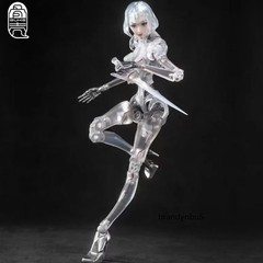 AI Agent Female C1 Transparent Version 1/12 Figure Articulated Collectible Model