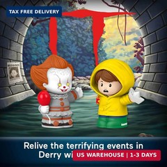 Little People Collector IT Movie Special Edition Set for Horror Fans, Pennywise