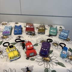 Lot of 10 Disney Pixar Cars Die Cast & Plastic And Keychain Variety!!