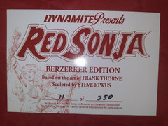 RED SONJA 45TH ANNIVERSARY STATUE BERZERKER LTD #11 of 250
