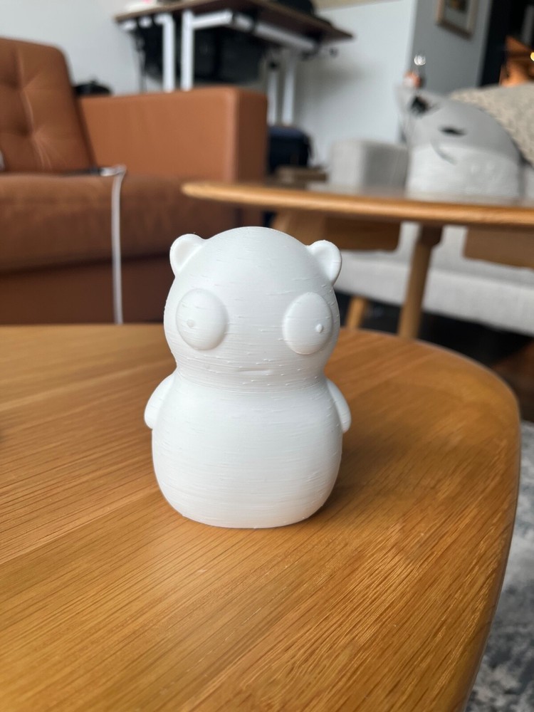 Bobs Burgers Kuchi Kopi 3D Printed Figure (white 3.75” tall)