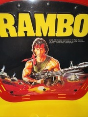 RAMBO Toys For Bikes 3-D Bike Shield W/ Classic Headband Stallone NEW ARCO 1986