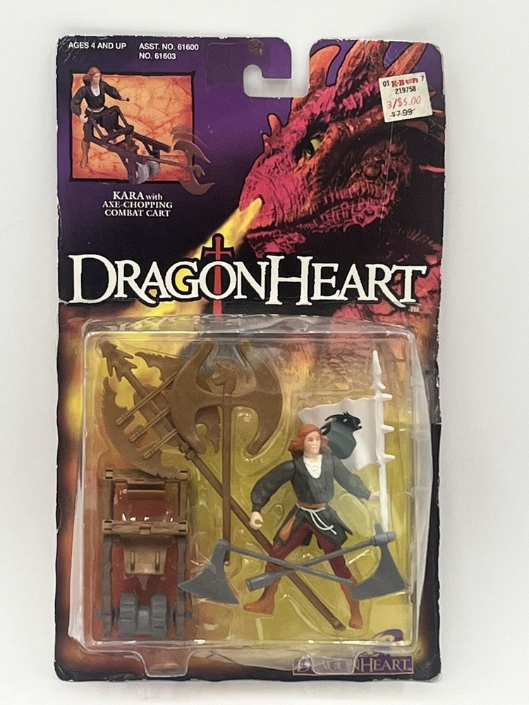 Dragonheart KARA 1995 Vintage Kenner Action Figure Box Wear