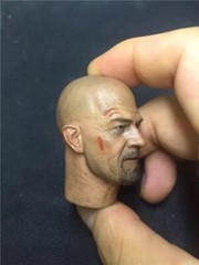 1/6 Scale Wounded Bryan Cranston Mr. White Head Carving Sculpt Model Toys