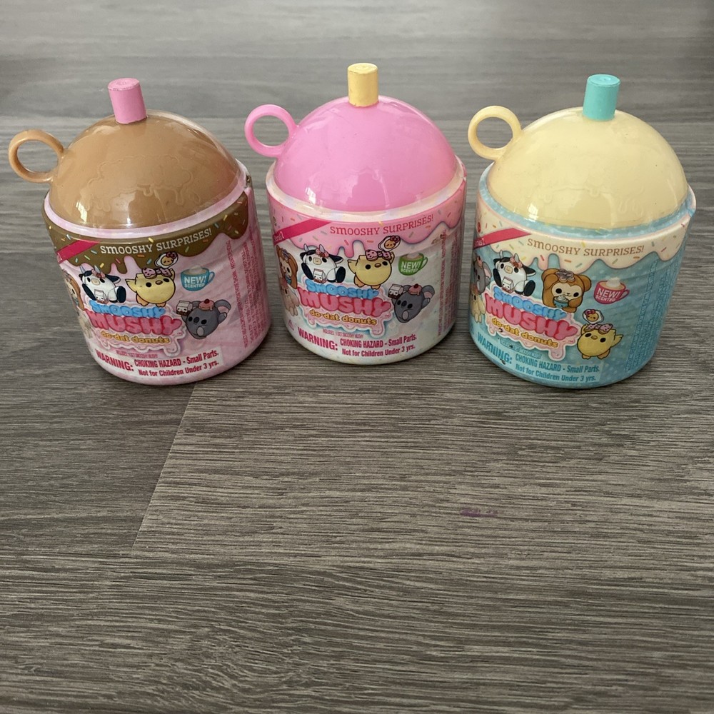Lot Of 3 Smooshy Mushy Do-Dat Donuts Scented Surprises Series 2 New