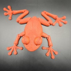 Tree Frog Articulated Figure 3D Printed Handmade Collectable – Multiple colors