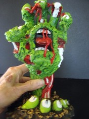 ZOMBIE RISING HAND Custom Kidrobot Santa Cruz Skateboards Screaming Hand Figure