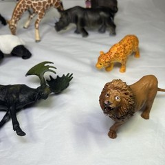 Safari Zoo Wildlife Animal Toy Figures Mixed Lot Of 12 Animals