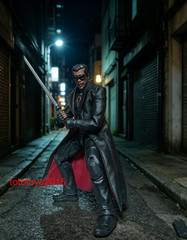 1/12 Blade Warrior Leather Long Windbreaker Coat Clothes For 6”male Figure Body