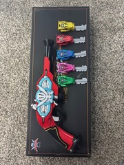 Bandai Sentai Memorial Gokai Gun and Saber Set signed Gokai Pink Power Rangers