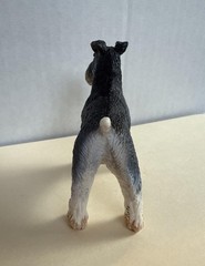 SAFARI LTD 2008 Schnauzer PVC Toy Figure Dollhouse 1:12 Vintage