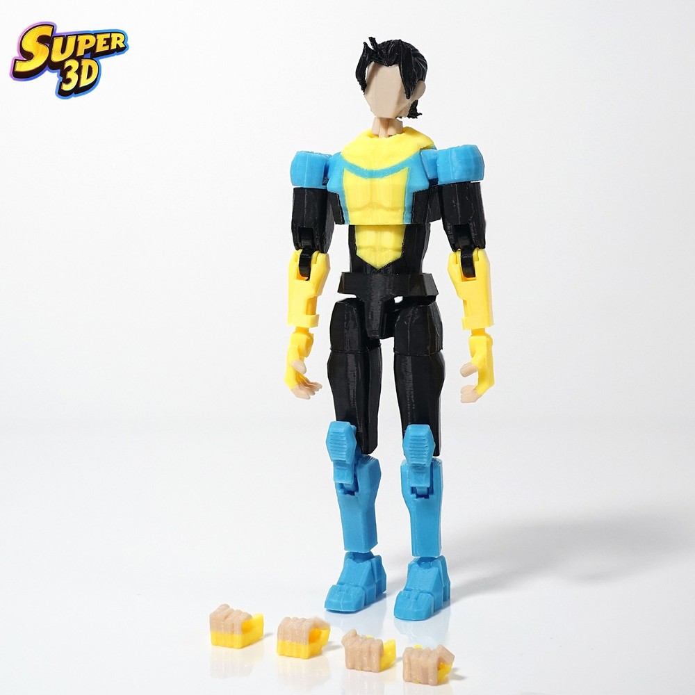SUPER 3D Invincible Mark Grayson 14cm Multi-Joint Action Figure Toy