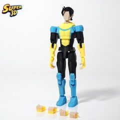 SUPER 3D Invincible Mark Grayson 14cm Multi-Joint Action Figure Toy