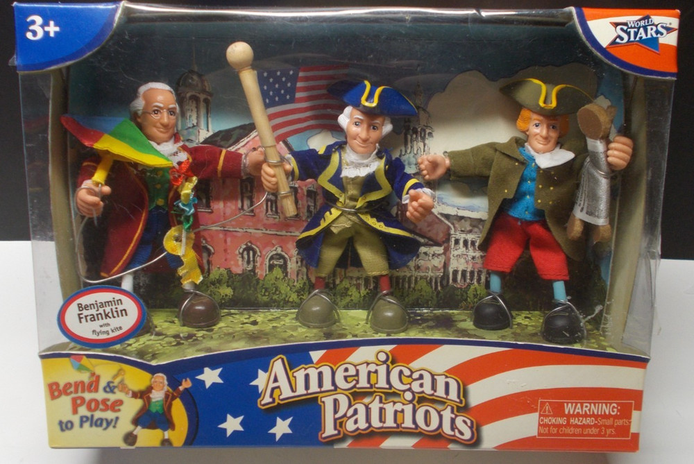 American Patriots Action Figures Franklin Washington Jefferson Odyssey Toys 2006