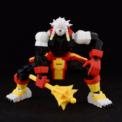 3D Printed 1/12 Anime Hero Battle Beast Invincible S4 w/Axe Action Figure