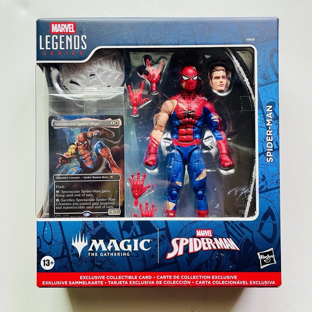 (2025) Marvel Legends: Magic The Gathering – Battle Damaged Spider-Man NIB