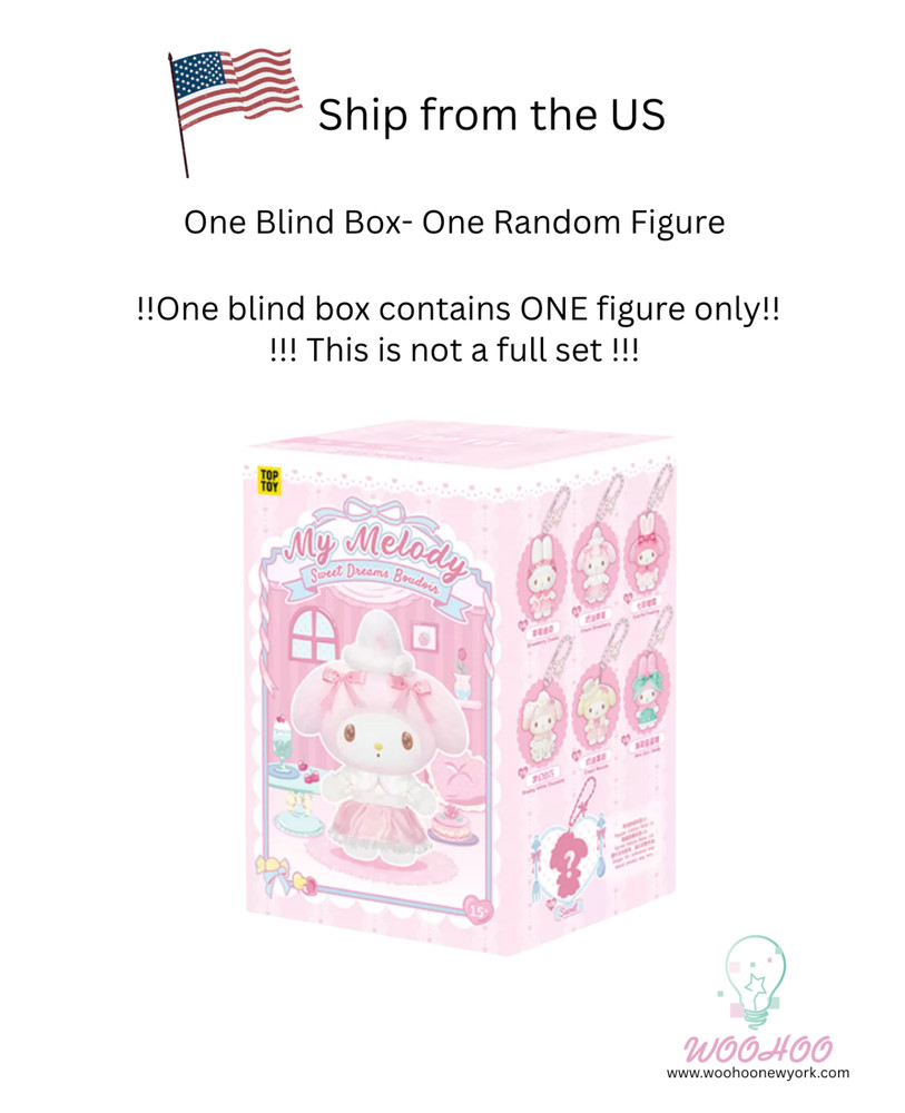 💡TOPTOY x Sanrio My Melody Sweet Dream Boudoir Series Vinyl Plush Blind Box Toy