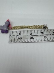 Vtg My Little Pony Mini Charm Purple W/ Comb For Bracelet Necklace Rare Hasbro