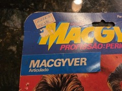 1993 Macgyver Figure Glasslite Brazil NEW NIB ULTRA RARE PLEASE READ