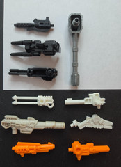 Transformers and other Toy Weapons Part Accessories Lot 10 Pieces Total