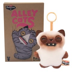 Fuggler Alley Cats 🐱 YAWPER 🐱 5″ Plush Bag Charm Keychain Dangler