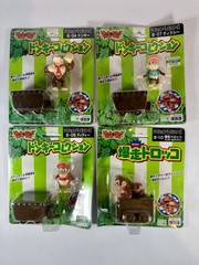 Takara Donkey Kong Country Minecart Figures 1999 Complete Set Of 4 Japanese