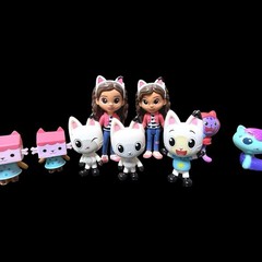 Gabbys Dollhouse Figure Lot Gabby Mercat DJ Catnip Pandy Paws Baby Box Lot of 14
