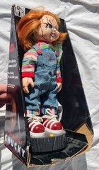 Bride Of Chucky Animated Chucky Doll Figure Talk Movement Gemmy Box Worn Works