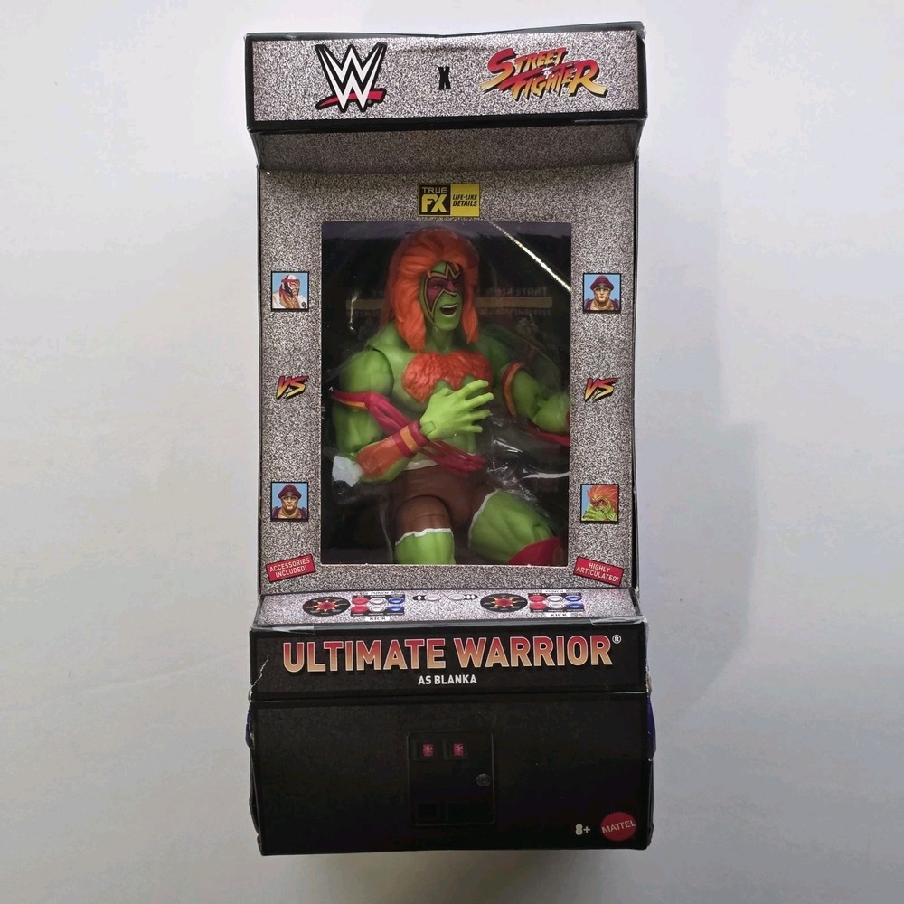 WWE Elite Collection X Street Fighter Ultimate Warrior as Blanka Action Figure