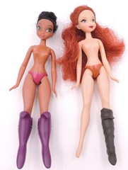 RARE Disney Fairies Mixed Lot 2x Doll, 2x Dress, 1x Top w/Wings, Boots(1 Pair+1)