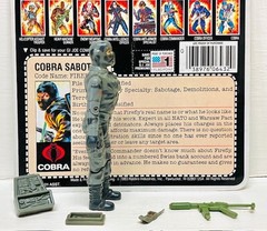 GI Joe 1984 Firefly v1 Complete Tight Full Card Back Vintage Hasbro ARAH