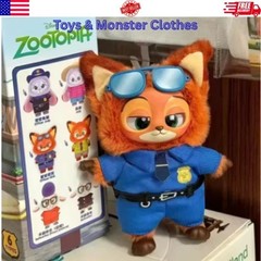 Zootopia Series Blindbox Confirmed Color, Plush Pendant & Keychain