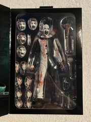 Neca Reel Toys Terrifier 2 Art The Clown Ultimate Action Figure Blood Splattered