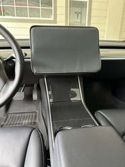 Tesla Model 3, Y Center Screen Slip On Sunshade Center Screen Protector, Black